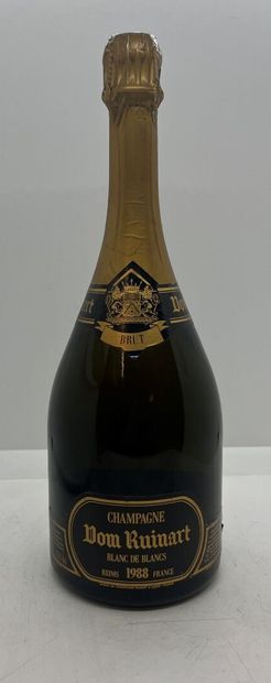 null 1 bottle of DOM RUINART Blanc de blancs 1988, label and cap with slight dam...