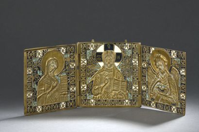 null ICON, RUSSIA, 19th century

Triptych, Deisis: Christ Pantocrator surrounded...