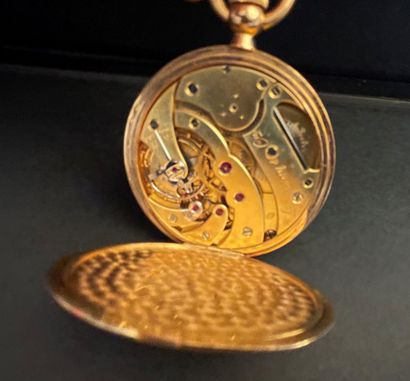 null L. LEROY & Cie
Pocket watch, the case and the bowl in yellow gold, guilloche...