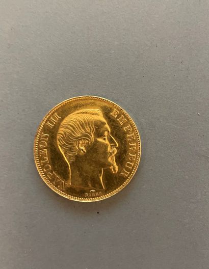 SECOND EMPIRE
Pièce en or de 50 francs Napoléon...