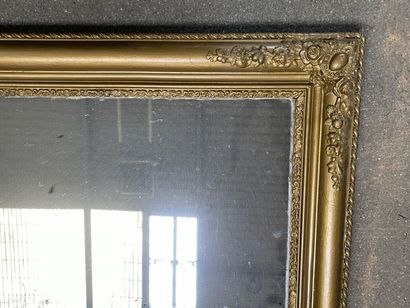 null Miroir en bois mouluré et doré à décor de frises de perles

105 x 73 cm

On...