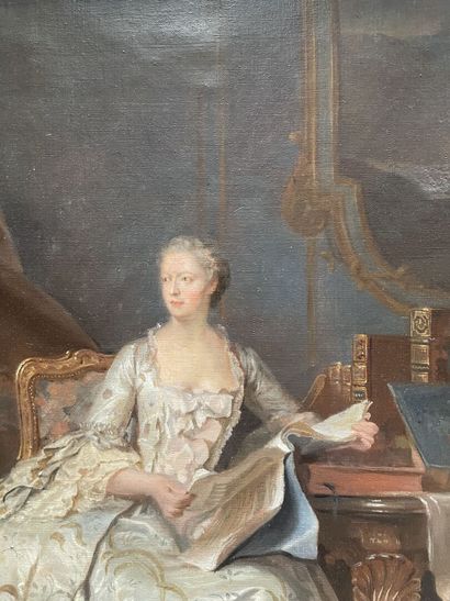 null Ecole Française dans le goût du XVIIIème siècle, d'après Quentin DE LA TOUR

Madame...