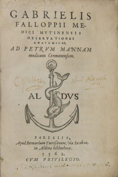 null FALLOPE, Gabriel - Observationes anatomicae ad Petrum Mannam, medicum Cremonensem....
