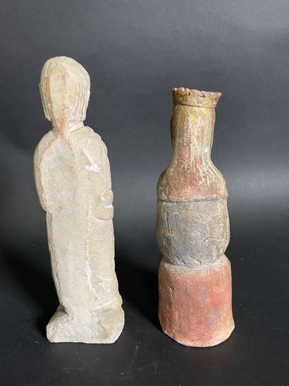 null Vierge à l'Enfant et chevalier en pierre sculptée

24 et 27 cm

Accidents