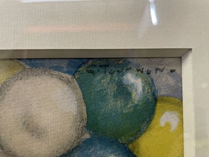 null Georges TOURNON (1895-1961)

L'homme aux ballons

Fusain et crayons de couleurs,...
