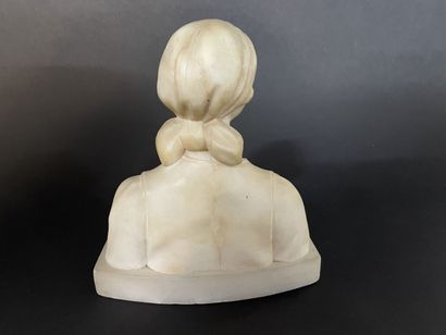 null Young woman with scarf

Sculpture in alabaster. 

Around 1900. 

21 x 18 x 10...