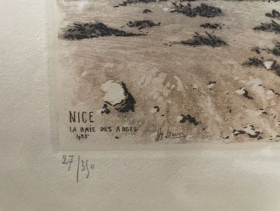 null MENEZ 

Nice, the Bay of Angels

Lithograph, countersigned in the lower right...