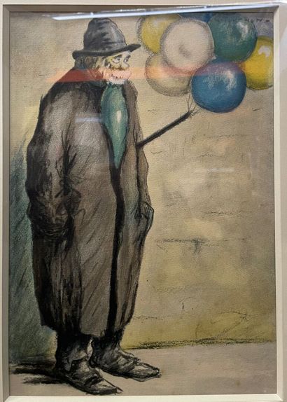 null Georges TOURNON (1895-1961)

The man with balloons

Charcoal and colored pencils,...