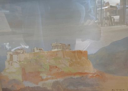 null André GIRARD (1901-1968) 

The Acropolis of Athens

Watercolor, signed lower...