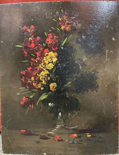 PETRUS

Bunch of flowers

Oil on panel, signed...