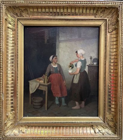 null Henry DAGNEAU (French school of the 19th century)

In the kitchen

Oil on panel...
