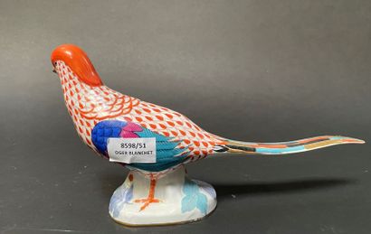 null Pheasant in Herend porcelain.

Hungary, 20th century.

15 x 30 cm
