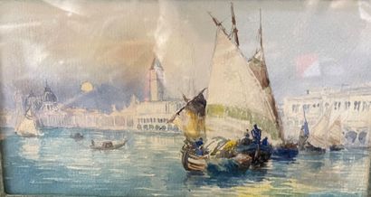 null Modern school 

The Grand Canal in Venice 

Unsigned watercolor. 

12,5 x 22,5...