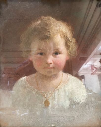 null Louis Emile ADAN (1839-1937)

Portrait d'enfant à la médaille 

Pastel sur toile...