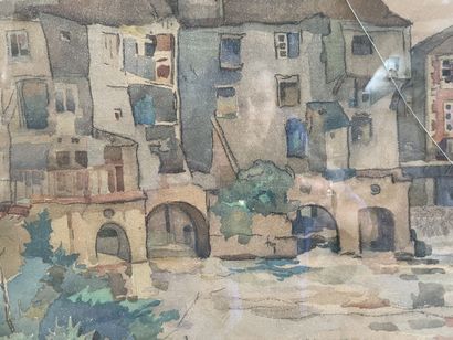 null Eugène KONOPATZKY (1887-1962)

Chateau -Porcien, Le Moulin sur l'Aisne

Aquarelle,...