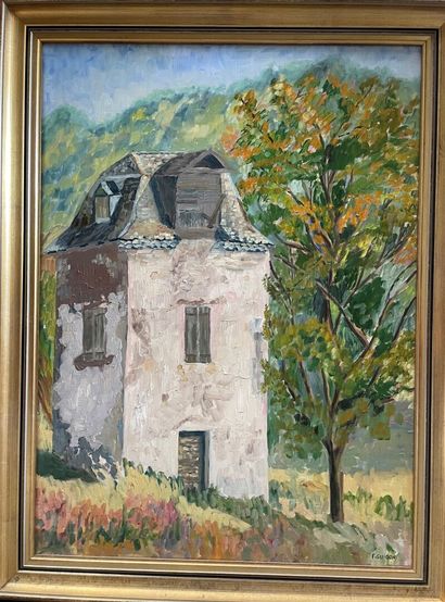 -F. GUIGON

House 

Oil on canvas, signed...