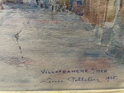 null Léonce PELLETIER (1869-1950)

Rue de Villefranche sur Mer

Aquarelle signée,...