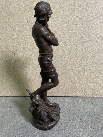 null Auguste MOREAU (1834-1917)

Young boy

Bronze, signed on the back on the base

H...
