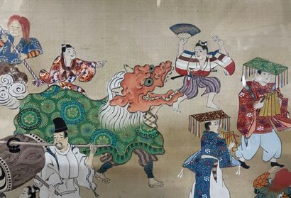 null Japan, 20th century 

Procession scene

Painting on silk

34 x 60 cm (on view...