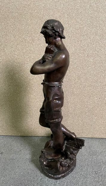 null Auguste MOREAU (1834-1917)

Young boy

Bronze, signed on the back on the base

H...