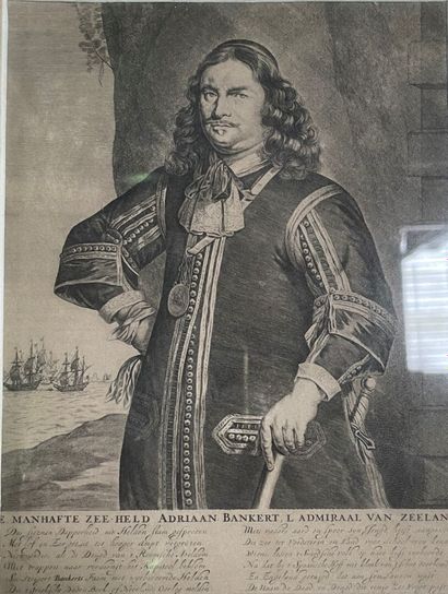 null Ecole hollandaise du XVIIe siècle

Portrait d' Adriaan Bankert

Gravure.

20...