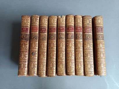 null 9 volumes, of the complete works of Alexis Piron, published by Mr. Rigoley de...