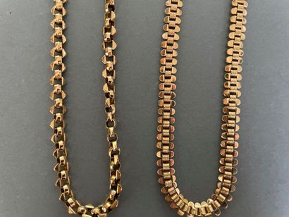 null Lot of two watch chains in yellow gold.

Total weight : 43,8 g.