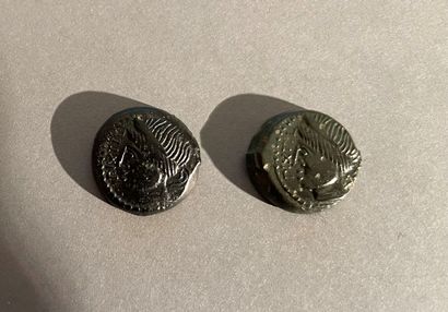null Carnutes. Lot of 2 Pixtilos bronzes, class II with a she-wolf. LT.7095-7096...