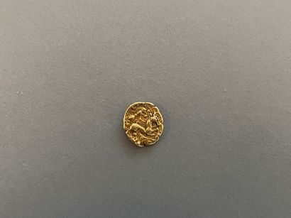 null Carnutes. Quarter of a gold statere (1,83 g). LT.6063 - DT.2559

In good gold,...