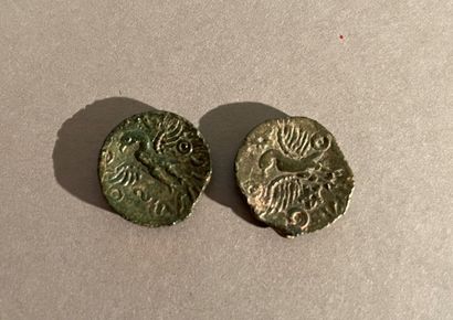 null Carnutes. Lots of 2 VANDILOS bronzes with eagle. LT.7988 - DT.2586-87

Dark...