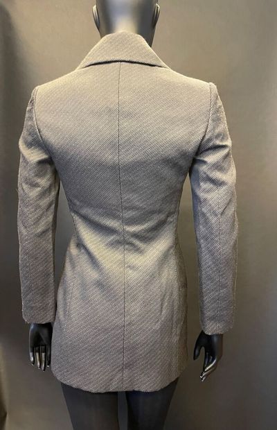 null VALENTINO Roma 
Grey wool jacket, double breasted. 
Size 36 approximately.