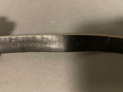 null Christian DIOR
Grey satin belt with rhinestone buckle
