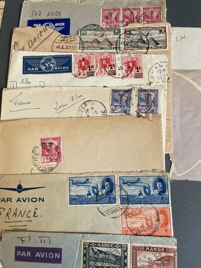 null Collection de timbres et correspondance : France et étranger.