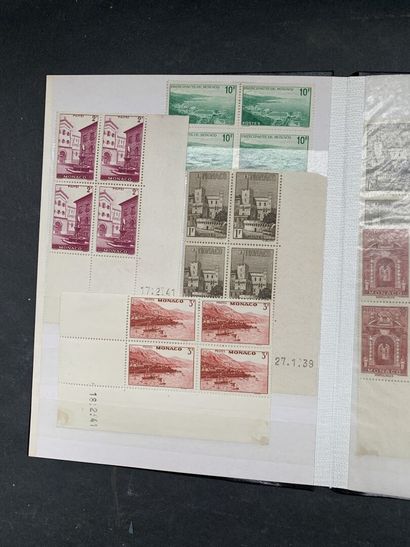 null Collection of albums (6) 
of stamps and moderns, postmarks, and bulk.