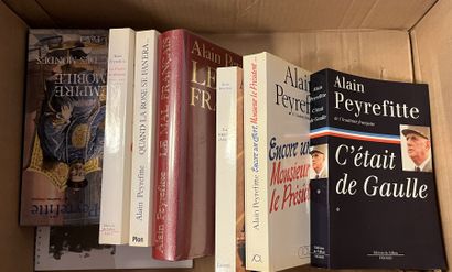 null Lot of various books: memoirs of General de Gaulle. 4 boxes.