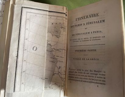 null CHATEAUBRIAND (A. de) : Itinéraire de Paris à Jérusalem. 1811
Trois volumes...