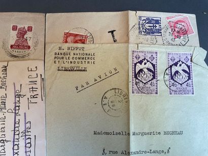 null Collection de timbres et correspondance : France et étranger.