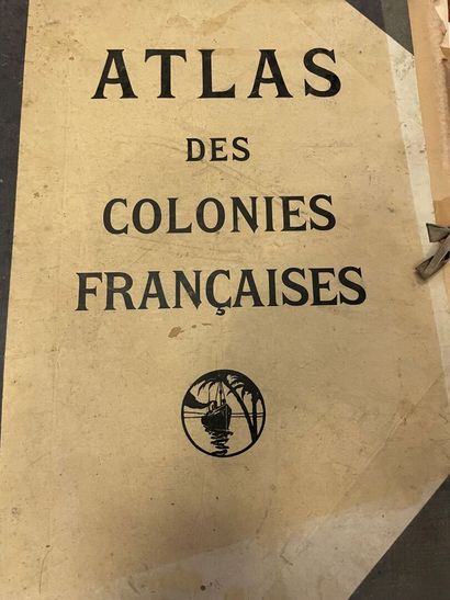 null Lot of various bound books XVIII, XIX, XX centuries.
Atlas of French colonies,...