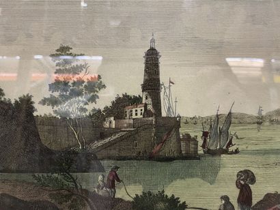 null Ecoles XIXème siècle
"Vue du port de Cadix vers l'orient"
"Le Château de Plessis...