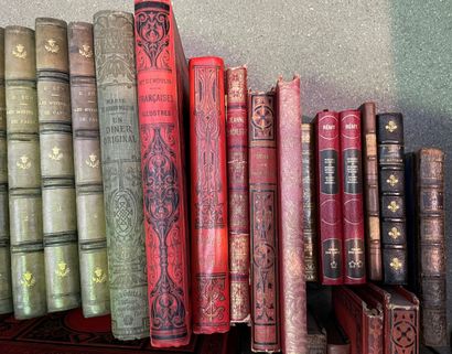 null Lot de livres reliés, principalement du XVIIIème siècle et XIXème siècle.
(Deux...