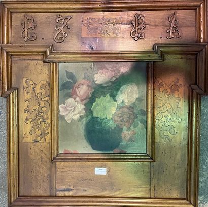 null G.GODINET, début XXème siècle
Vase de fleurs
Huile sur panneau signée en bas...