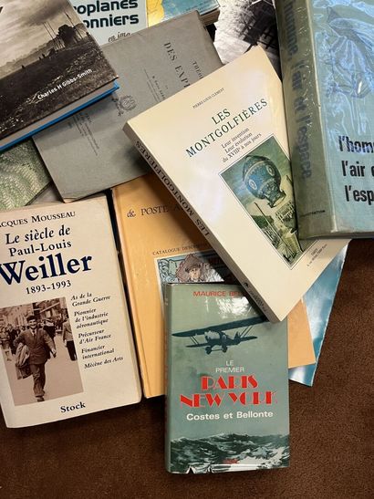 null Documentation on the pioneers of aviation: books on Wrights, Ferber, Lazare...
