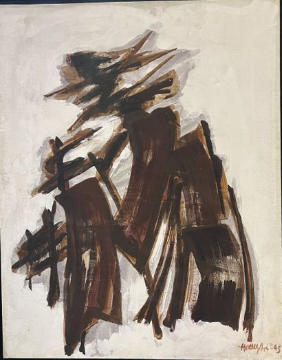 null Robert HELMAN (1910-1990)

Composition abstraite

Huile sur toile, signée et...
