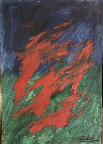 null Edgar STOEBEL (1909-2001)

Lot de deux tableaux : 


Composition abstraite
Huile...