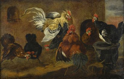 null Flemish school of the 18th century
Cockfighting
Canvas
38,5 x 55,5 cm