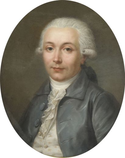 FRENCH SCHOOL circa 1780
Portrait of a man...