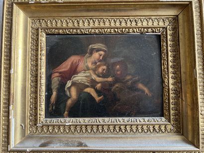 null Ecole ITALIENNE du XVIIe siècle, entourage de Simone CANTARINI
Vierge à l'Enfant...