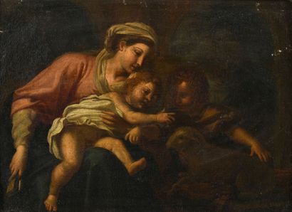 null Ecole ITALIENNE du XVIIe siècle, entourage de Simone CANTARINI
Vierge à l'Enfant...