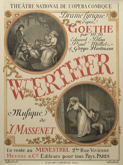 null Jules MASSENET (1842-1912)
Werther.
Drame lyrique d'après Goethe par M.M. Édouard...