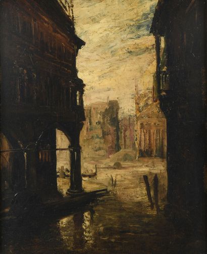 Édouard DUFEU (1836-1909)
View of Venice
Oil...